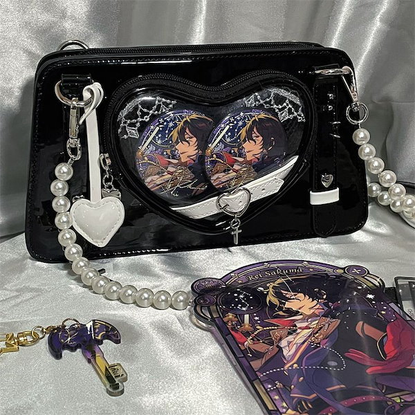 咎人 痛バ Qoo10] 痛バッグ 痛バ シンプル トートバッグ