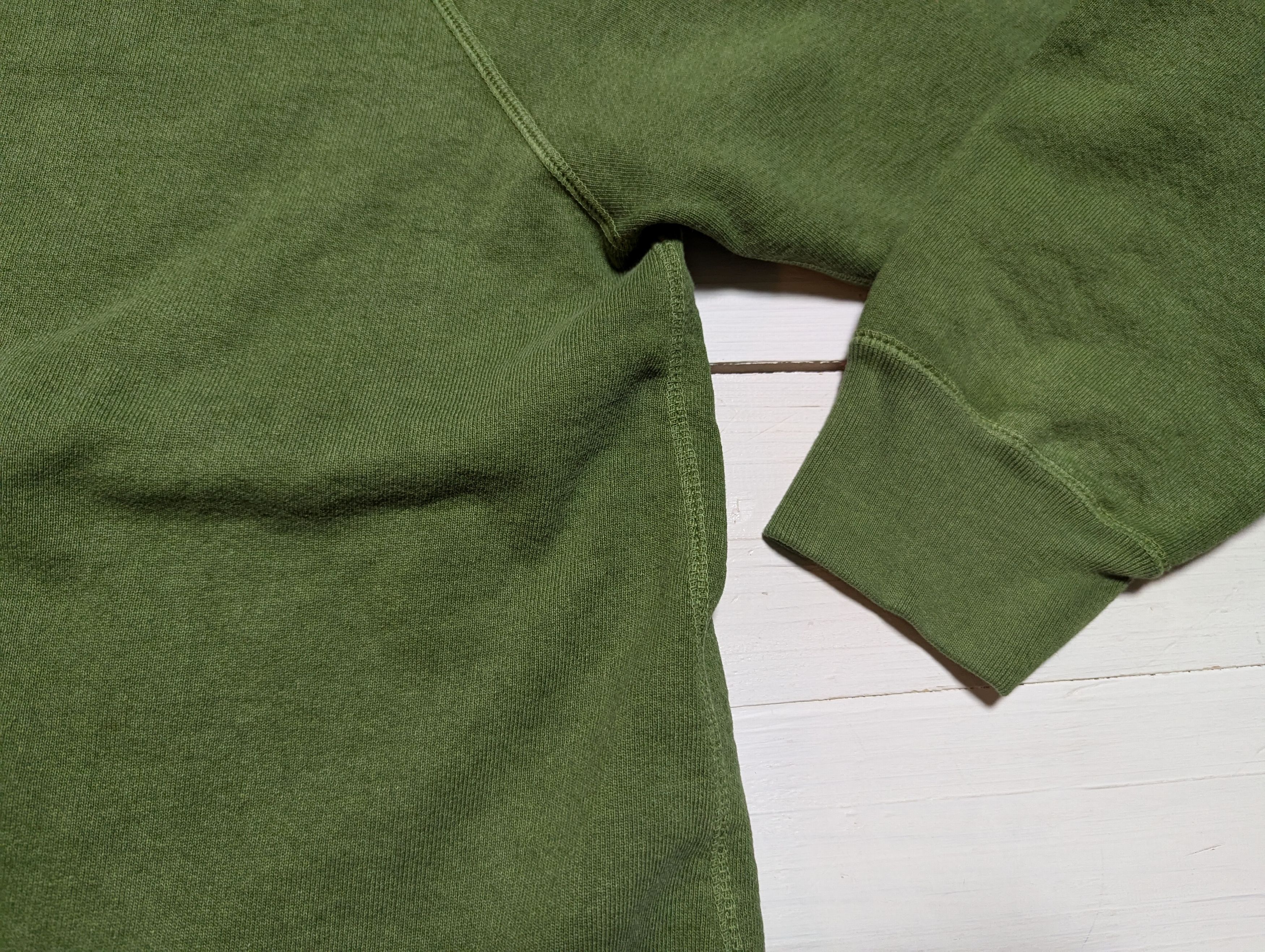ピグメント ダイ 13オンス クルー グラスグリーン メンズ スウェットシャツ 日本製 PIGMENT DYE 13oz CREW GRASS GREEN 039 ピグメント ダイ 13オンス クルー グラスグリーン メンズ スウェットシャツ 日本製 PIGMENT DYE 13oz CREW GRASS GREEN 039