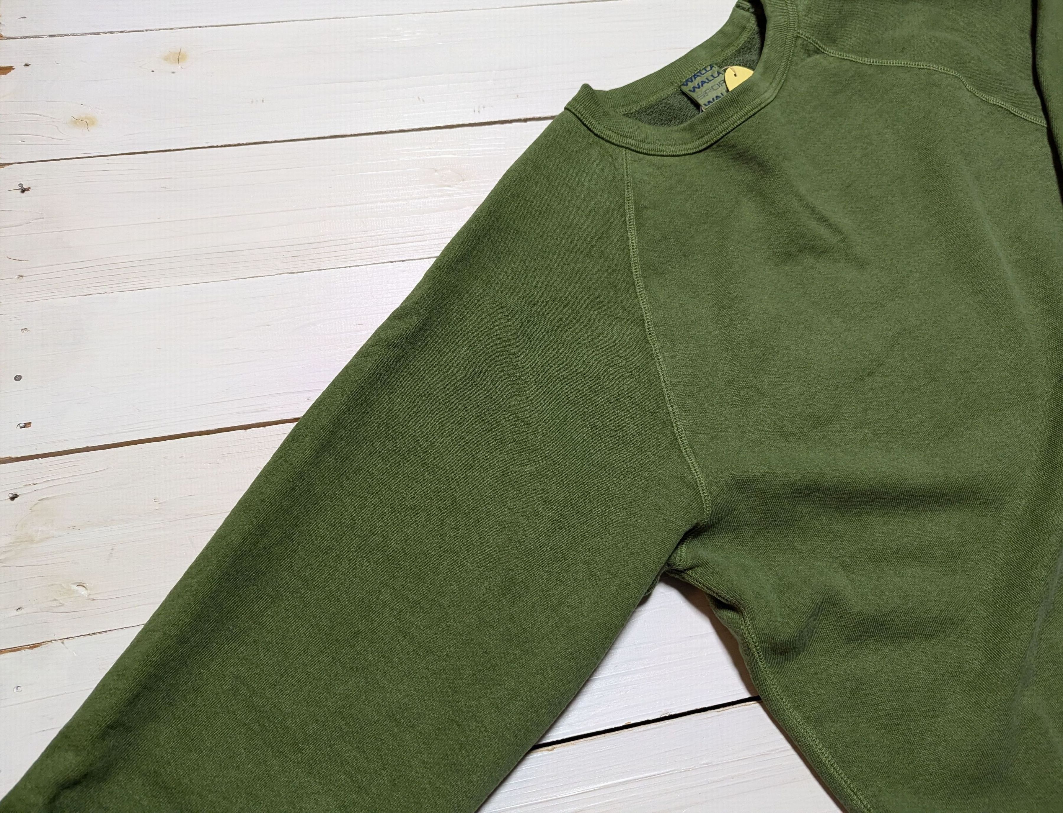 ピグメント ダイ 13オンス クルー グラスグリーン メンズ スウェットシャツ 日本製 PIGMENT DYE 13oz CREW GRASS GREEN 039 ピグメント ダイ 13オンス クルー グラスグリーン メンズ スウェットシャツ 日本製 PIGMENT DYE 13oz CREW GRASS GREEN 039
