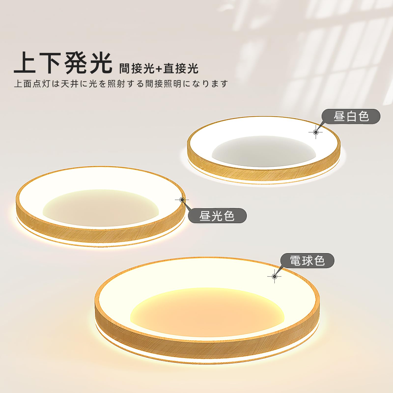 Lobpor シーリングライト 6畳 8畳 上下発光 木目調 照明 調光調色 led シーリングライト 6-8畳 取付簡単(40CM, 多段階調光,リモコン付き) Lobpor シーリングライト 6畳 8畳 上下発光 木目調 照明 調光調色 led シーリングライト 6-8畳 取付簡単(40CM, 多段階調光,リモコン付き)