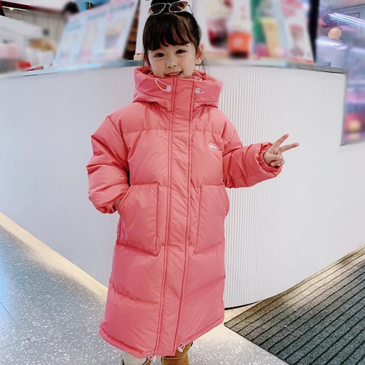 子供服 ダウンジャケット コート パーカー 冬服 女の子 ダウンコート フード付き 子供 ジャケット ウェア 防寒着 防風 アウター ロング丈 カジュアル 秋冬 軽量 保温 通園 通学 普段