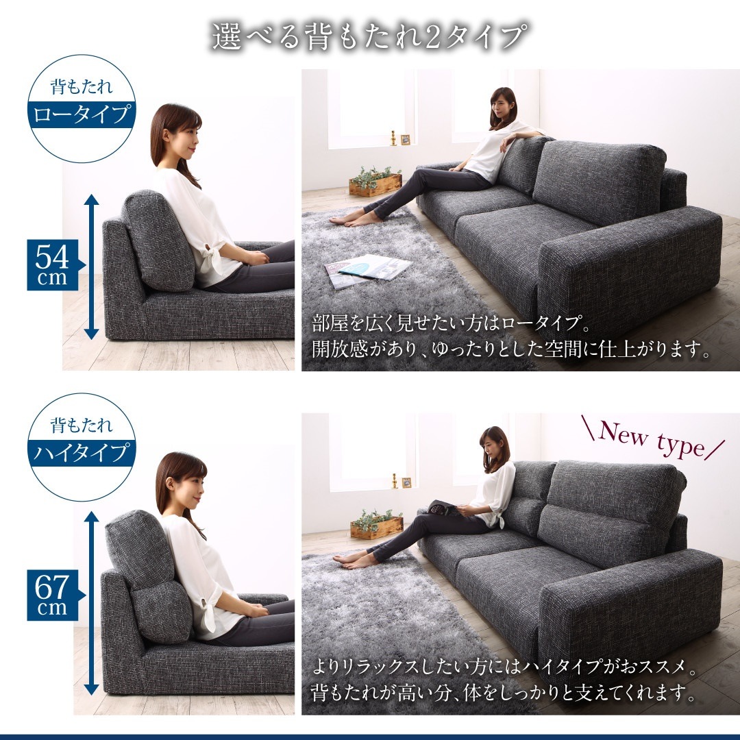 500034122138266 フロアソファ Lucyルー... : 家具・インテリア : ファブリック 正規店通販