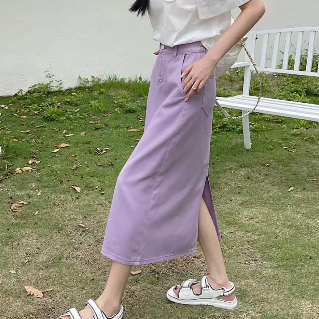 スカート ロングスカート タイトスカート ミモレ ミモレ丈 ロング スリット アンクル丈 7分丈 スリム タイト 細身 ストレート ワイド Iライン かわいい 大人可愛い きれいめ シンプル