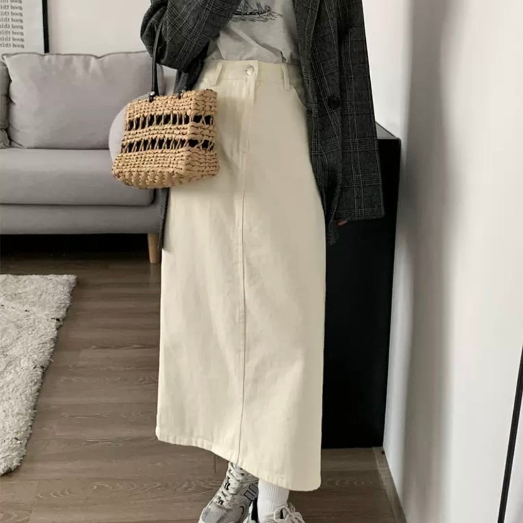 スカート ロングスカート タイトスカート ミモレ ミモレ丈 ロング スリット アンクル丈 7分丈 スリム タイト 細身 ストレート ワイド Iライン かわいい 大人可愛い きれいめ シンプル