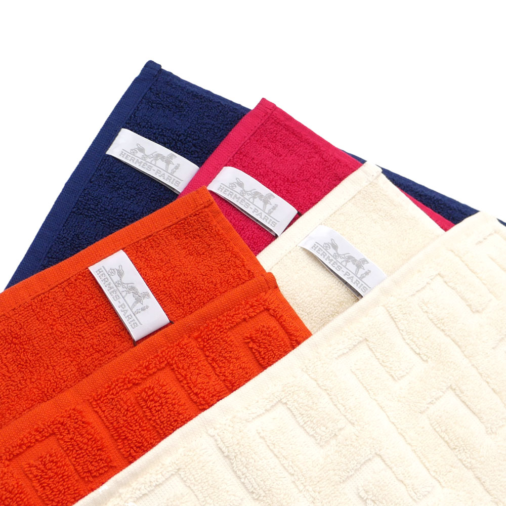 HERMES ゲストタオル 新品】エルメス HERMES ゲストタオル《 ヴィス・ヴェルサ