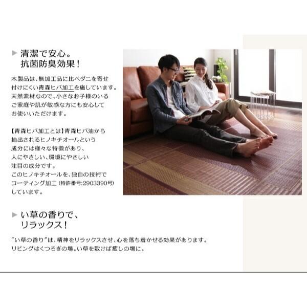 国産 い草ラグ 裏地不織布無し 191x250cm 涼感 吸湿性 アジアンモダンデザイン 青森ヒバ油 特許コーティング リビング フロアカーペット 国産 い草ラグ 裏地不織布無し 191x250cm 涼感 吸湿性 アジアンモダンデザイン 青森ヒバ油 特許コーティング リビング フロアカーペット