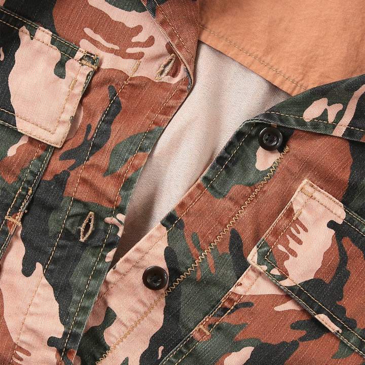 クロップド半袖シャツ ブラウス レディース C-ADARA-CMF カモフラ迷彩柄 ミリタリー die-l-t-e8-p71 クロップド半袖シャツ ブラウス レディース C-ADARA-CMF カモフラ迷彩柄 ミリタリー die-l-t-e8-p71