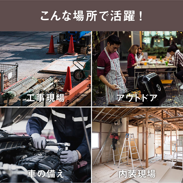 ムサシ RITE LED3灯 スーパーワークライト(WT-1000）ワークライト 屋外 led エク