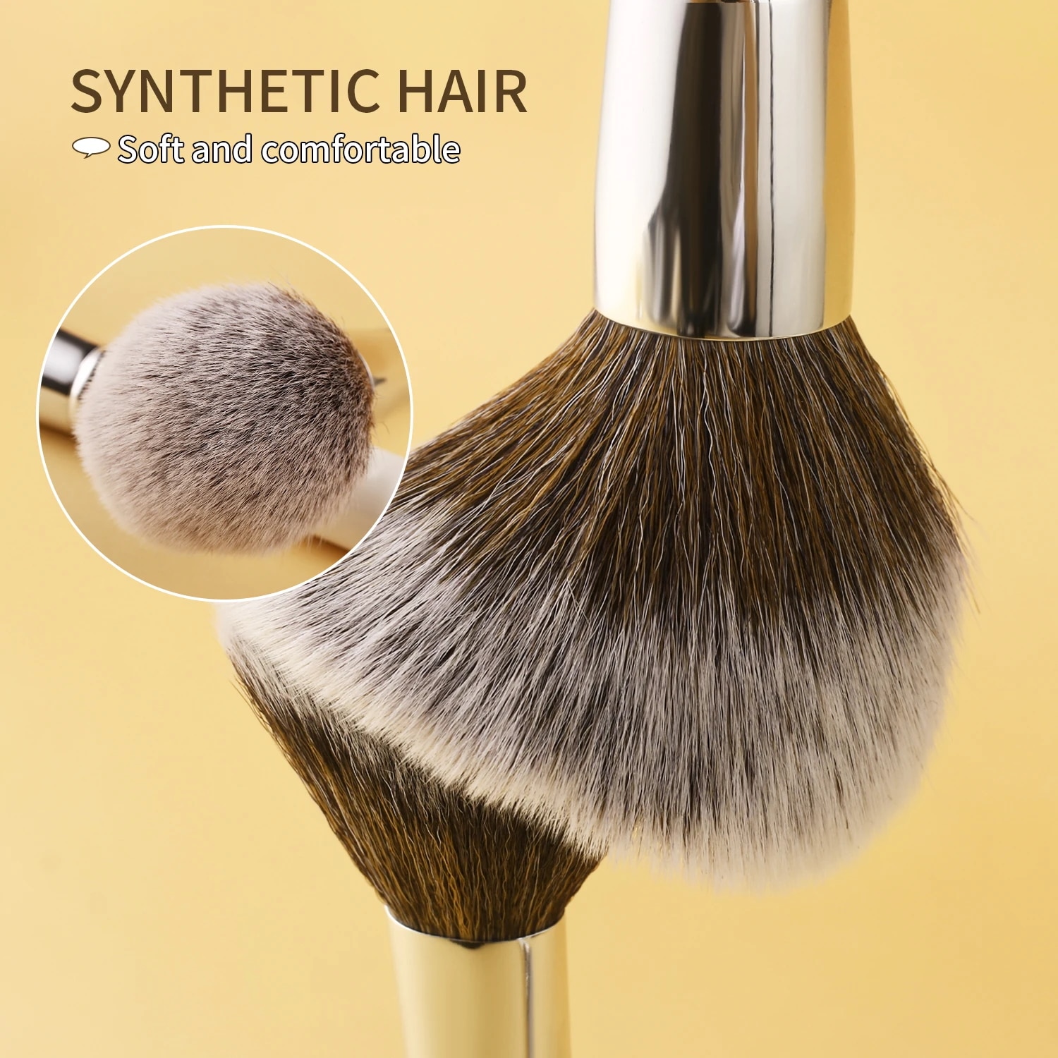 Beili-レディース用メイクブラシセットファンデーションパウダーアイシャドウブラッシュ天然ヤギの毛メイクアップツール24個