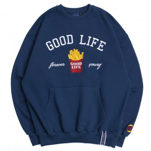 [ROMANTIC CROWN]★韓国大人気★GLOBE SLOGAN SWEAT SHIRT ROMANTICCROWN