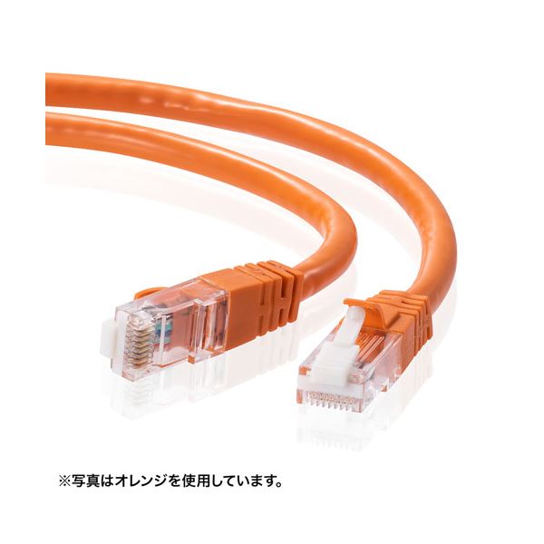 (5個セット) サンワサプライ つめ折れ防止カテゴリ6 LANケーブル 3m ブラック KB-T6TS-03BKNX5