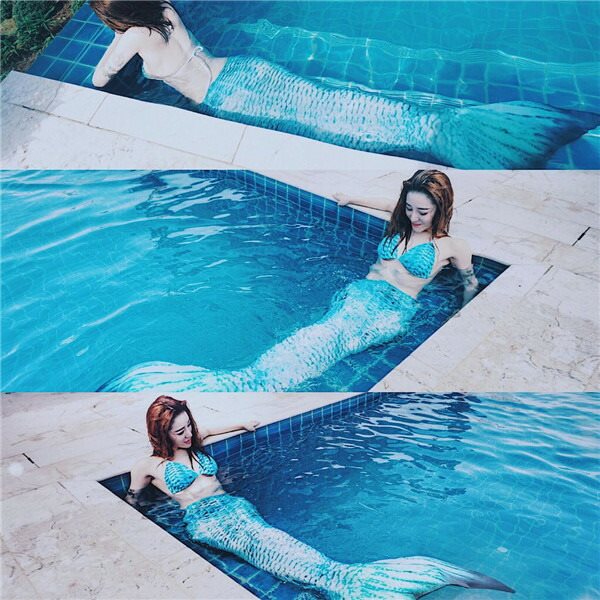 【急速出荷!】再々再入荷！売り切れ 続出レディース 水着 人魚 ビキニ 人魚姫 フィン付き マーメイド ビキニ 人魚水着 上下 SNS話題 インスター映え マーメイド水着 レディース 体型カバー 記念