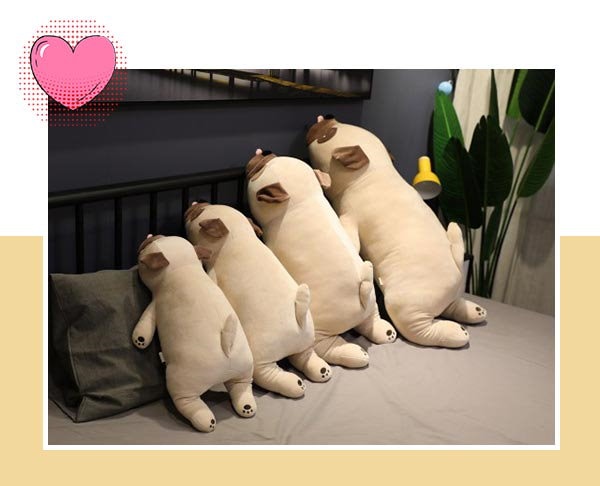 Qoo10] パグぬいぐるみ 犬いぬぬいぐるみ 特大