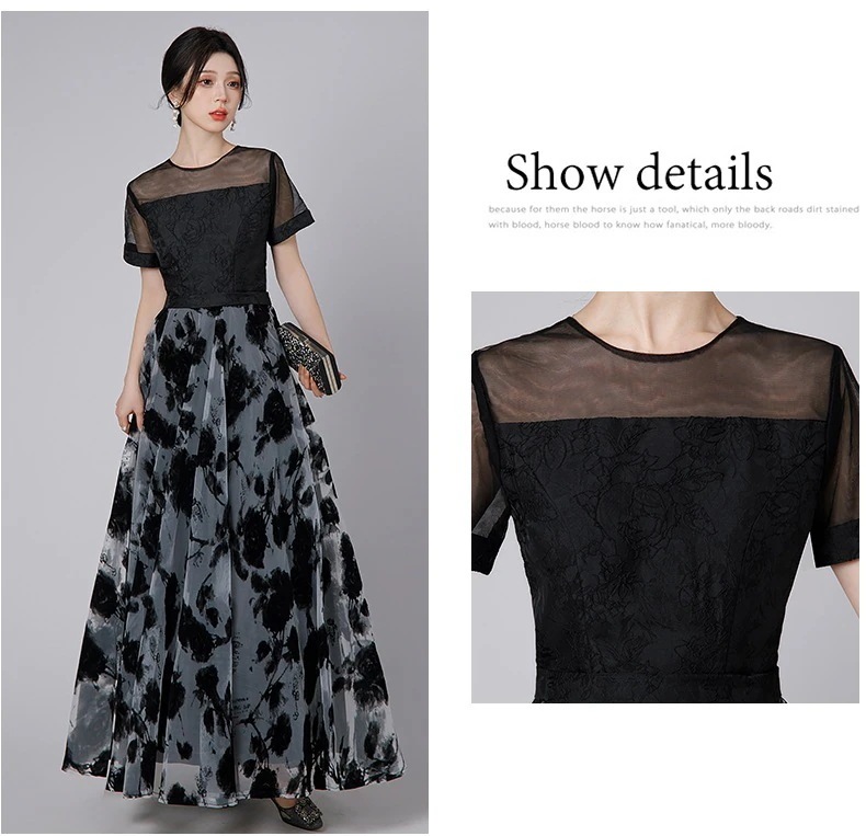 チュール イブニングドレス レース ドッキング ワンピース パーティードレス キャバ 着痩せ 大人 同窓会 披露宴 卒業式 結婚式 演奏会 ウェディング 二次会 発表会