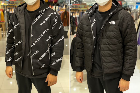 Qoo10] ザノースフェイス TNF M S HEAT LINE RV