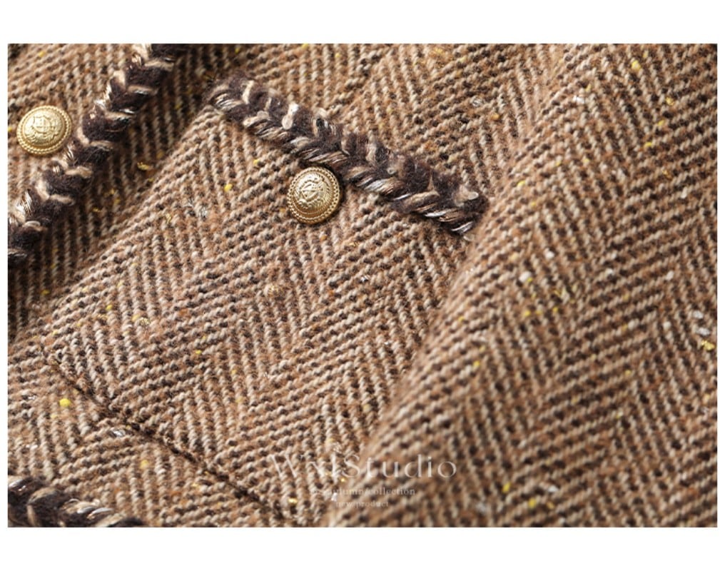 WXLSTUDIOはクラシックに敬意を表し高級ブランドの生地を使用したカスタム染めのヘビーウェイトシープウールの香り豊かなスモールジャケットです WXLSTUDIOはクラシックに敬意を表し高級ブランドの生地を使用したカスタム染めのヘビーウェイトシープウールの香り豊かなスモールジャケットです