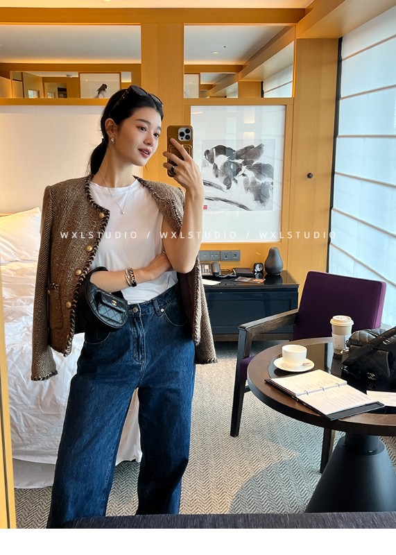 WXLSTUDIOはクラシックに敬意を表し高級ブランドの生地を使用したカスタム染めのヘビーウェイトシープウールの香り豊かなスモールジャケットです WXLSTUDIOはクラシックに敬意を表し高級ブランドの生地を使用したカスタム染めのヘビーウェイトシープウールの香り豊かなスモールジャケットです