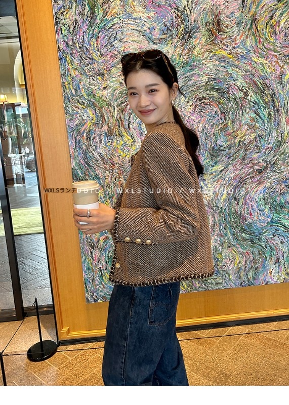 WXLSTUDIOはクラシックに敬意を表し高級ブランドの生地を使用したカスタム染めのヘビーウェイトシープウールの香り豊かなスモールジャケットです WXLSTUDIOはクラシックに敬意を表し高級ブランドの生地を使用したカスタム染めのヘビーウェイトシープウールの香り豊かなスモールジャケットです