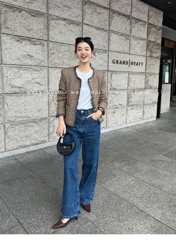 WXLSTUDIOはクラシックに敬意を表し高級ブランドの生地を使用したカスタム染めのヘビーウェイトシープウールの香り豊かなスモールジャケットです WXLSTUDIOはクラシックに敬意を表し高級ブランドの生地を使用したカスタム染めのヘビーウェイトシープウールの香り豊かなスモールジャケットです