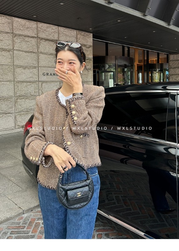 WXLSTUDIOはクラシックに敬意を表し高級ブランドの生地を使用したカスタム染めのヘビーウェイトシープウールの香り豊かなスモールジャケットです WXLSTUDIOはクラシックに敬意を表し高級ブランドの生地を使用したカスタム染めのヘビーウェイトシープウールの香り豊かなスモールジャケットです