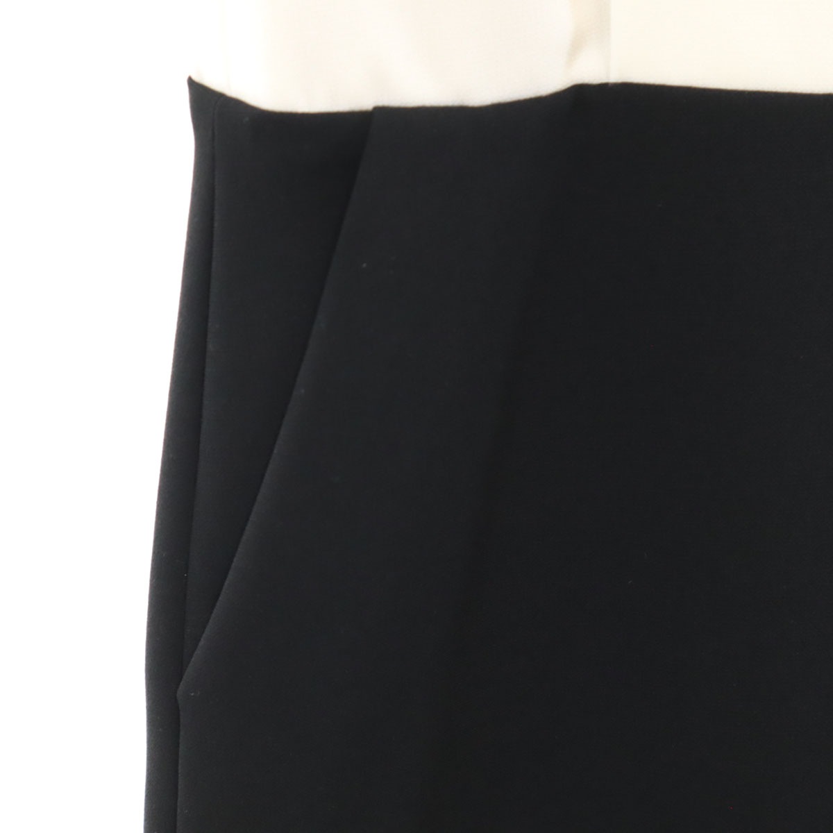 フランス製 カシクール ロング ベスト 38 アイボリー レディース 古着