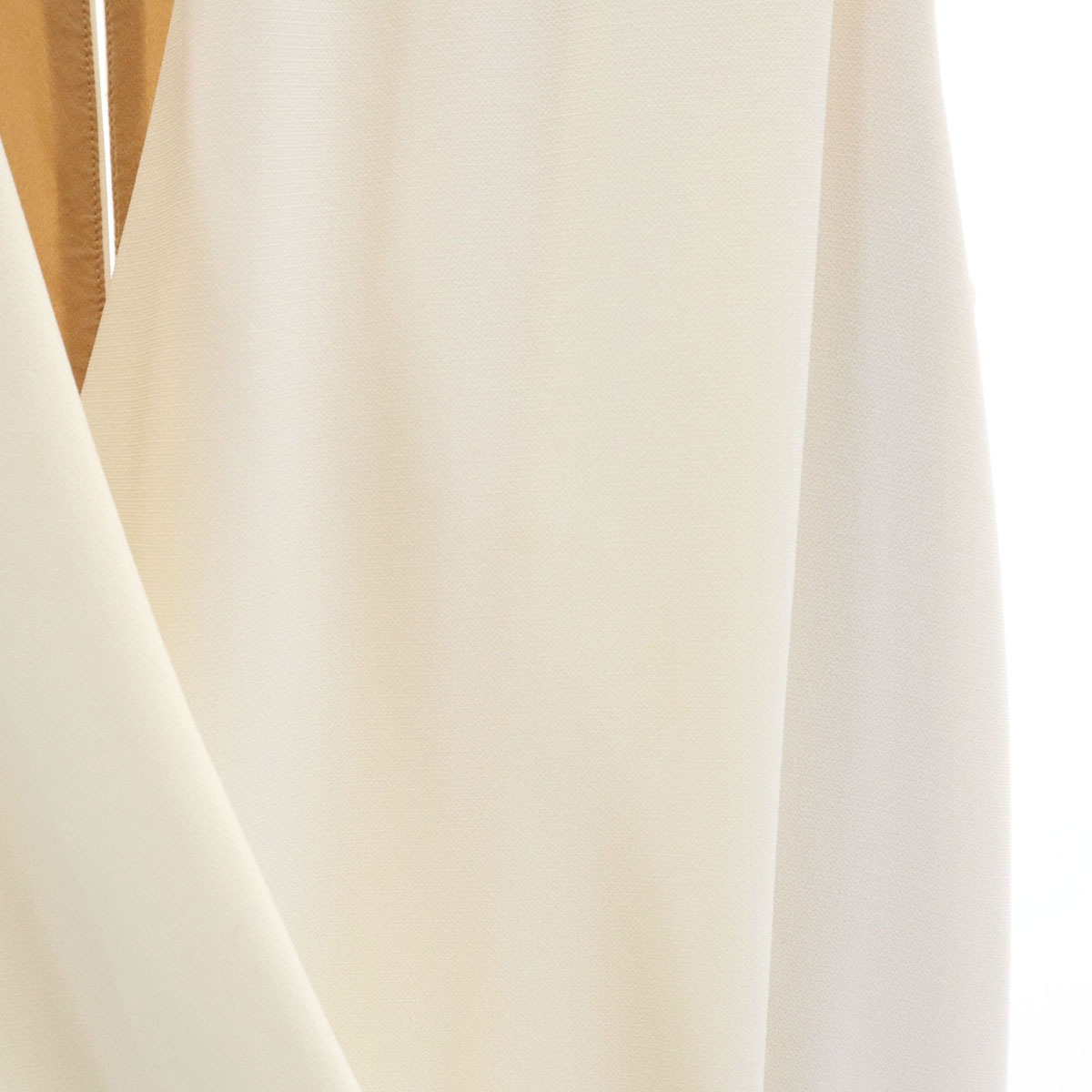 フランス製 カシクール ロング ベスト 38 アイボリー レディース 古着