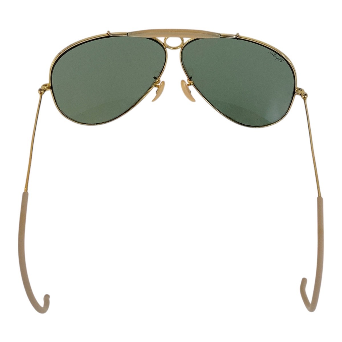 ヴィンテージ B&L RAY-BAN U.S.A グリーン ゴールド金具 ガラス/メタル サングラス メンズ 503467 ヴィンテージ B&L RAY-BAN U.S.A グリーン ゴールド金具 ガラス/メタル サングラス メンズ 503467