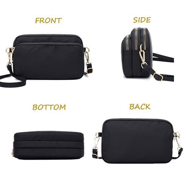ミニショルダーバッグ レディース 斜めがけ ポーチ コンパクト ナイロン シンプル 軽い スマホ 財布 かわいい ミニバッグ
