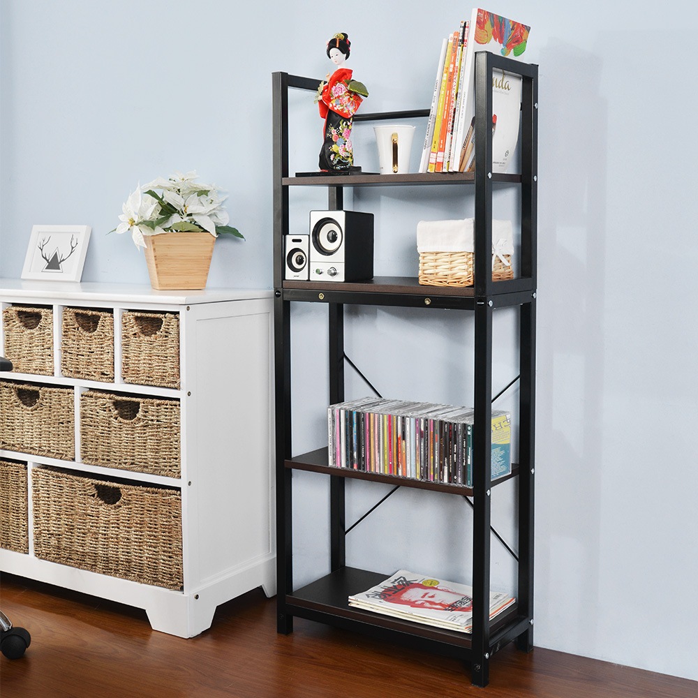 【国内発送】203【301556LAAオフィスチェア+パソコンデスク セット】【グレー】パソコンデスク ラック付き デスク ワークデスク 木製 学習デスク