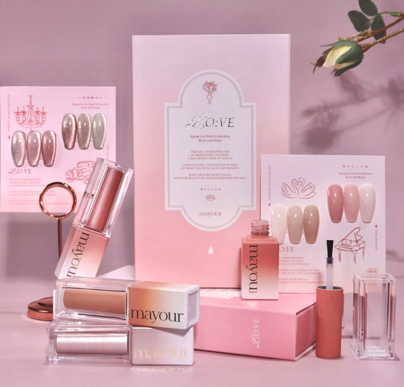 [mayour] 【LO:VE】 12色 セット / Rose and Beige / 春のネイル / 【3月20日以降の出庫】