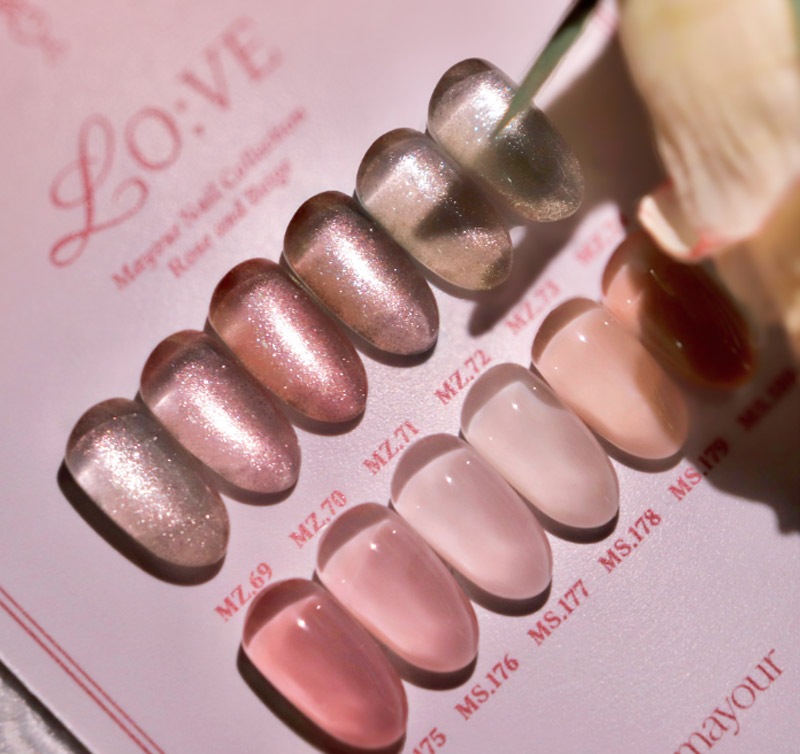 [mayour] 【LO:VE】 12色 セット / Rose and Beige / 春のネイル / 【3月20日以降の出庫】