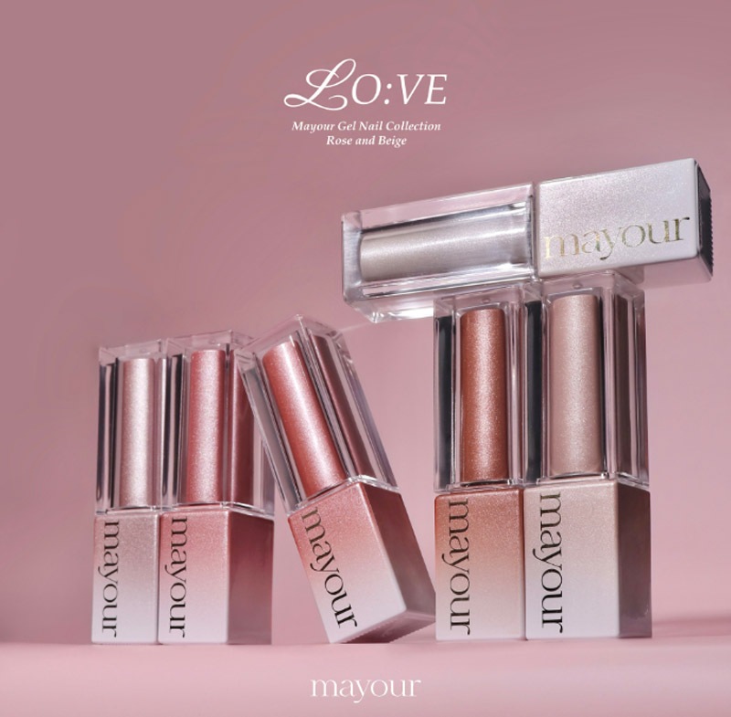 [mayour] 【LO:VE】 12色 セット / Rose and Beige / 春のネイル / 【3月20日以降の出庫】