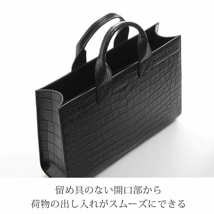 クロコダイル メンズ ミニ トートバッグ センター取り ナイルクロコダイル ミニトートバッグ 小さめ ユニセックス ビジネスバッグ 通勤バッグ 本革 鰐革 B5 サイズ 保証書 プレゼント ギフト 4 クロコダイル メンズ ミニ トートバッグ センター取り ナイルクロコダイル ミニトートバッグ 小さめ ユニセックス ビジネスバッグ 通勤バッグ 本革 鰐革 B5 サイズ 保証書 プレゼント ギフト 4