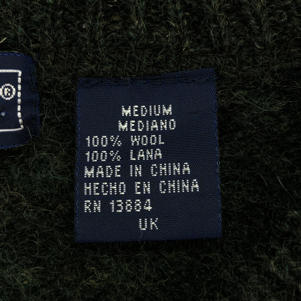 ヴァンヒューゼン 90s ウール オールド 長袖 クルーネック ニット M グリーン VAN HEUSEN セーター メンズ ヴァンヒューゼン 90s ウール オールド 長袖 クルーネック ニット M グリーン VAN HEUSEN セーター メンズ