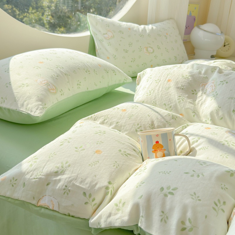 クラスa母親と赤ちゃんピュアコットンダブルレイヤー糸印刷4ピースセットスモールフレッシュインスタイル寮の学生ベッドシートとフィッティングスタイル 2222222 クラスa母親と赤ちゃんピュアコットンダブルレイヤー糸印刷4ピースセットスモールフレッシュインスタイル寮の学生ベッドシートとフィッティングスタイル 2222222