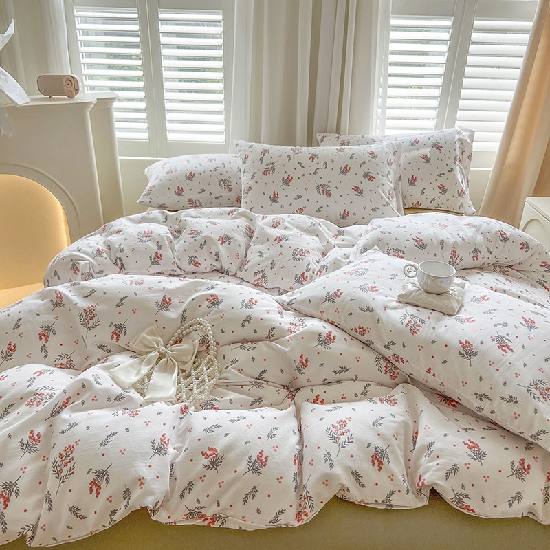 クラスa母親と赤ちゃんピュアコットンダブルレイヤー糸印刷4ピースセットスモールフレッシュインスタイル寮の学生ベッドシートとフィッティングスタイル 2222222 クラスa母親と赤ちゃんピュアコットンダブルレイヤー糸印刷4ピースセットスモールフレッシュインスタイル寮の学生ベッドシートとフィッティングスタイル 2222222