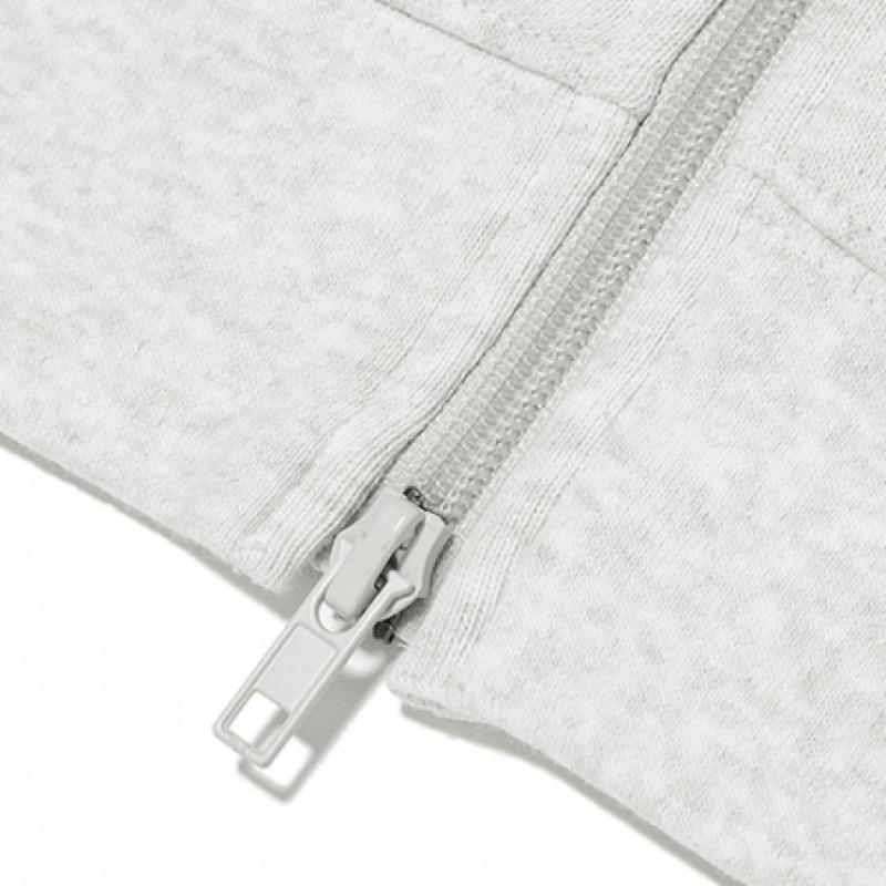 コダックレインボービッグロゴパーカージップアップホワイトメランジ コダックレインボービッグロゴパーカージップアップホワイトメランジ