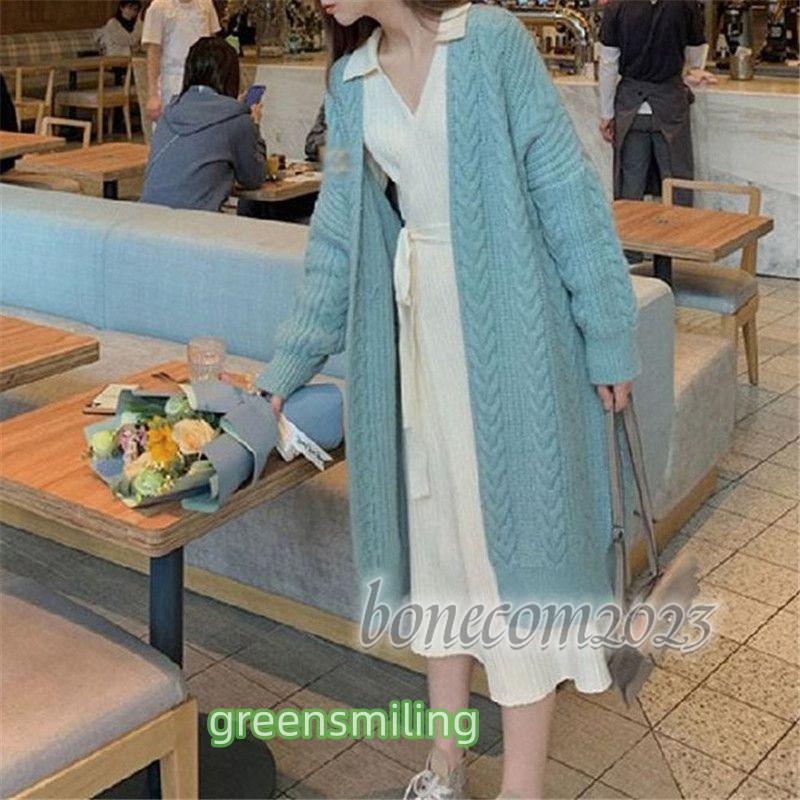 レディース プチプラ カーディガン ニット ニットカーディガン 羽織り 無地 シンプル 膝丈 ゆったり ママコーデ 秋ファッション 秋冬