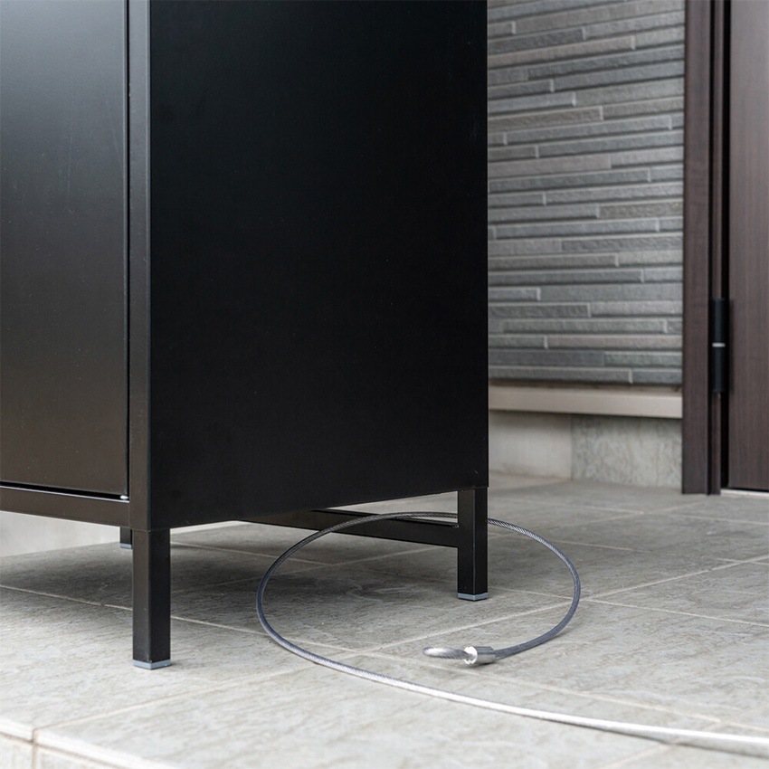 DELIO 宅配ボックス 大容量ハイタイプ JAC-95 4color デリバリー ボックス 防犯 宅配BOX 盗難防止ワイヤー 置き配