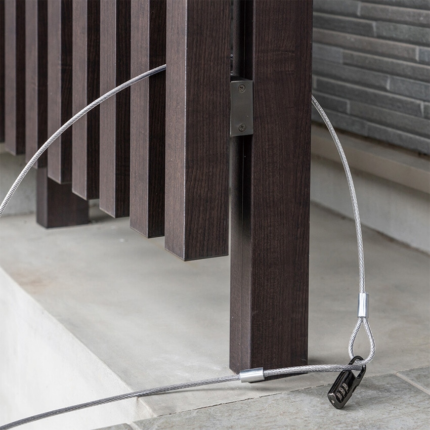 DELIO 宅配ボックス 大容量ハイタイプ JAC-95 4color デリバリー ボックス 防犯 宅配BOX 盗難防止ワイヤー 置き配