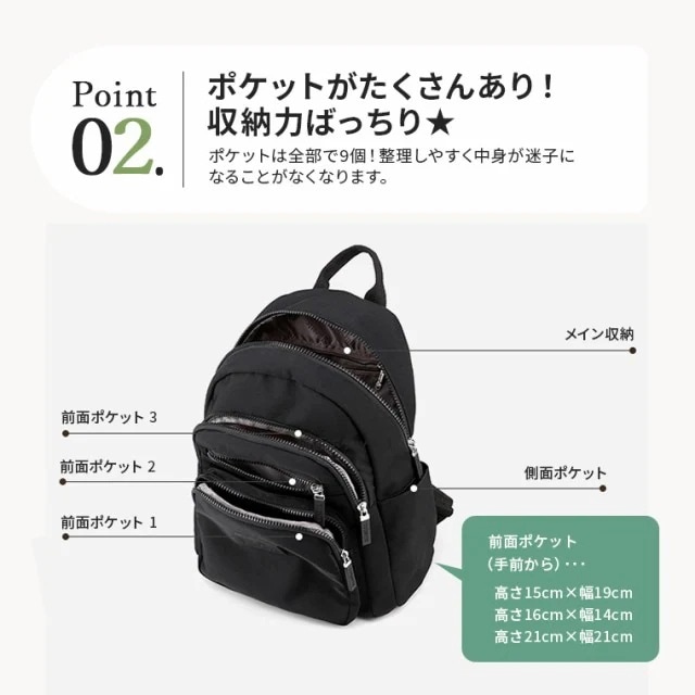 【1つ買うと1つ無料】ラッキーボックス ミニリュック レディース リュック 大容量 人気 小さめ おしゃれ 撥水 防水 リュックサック