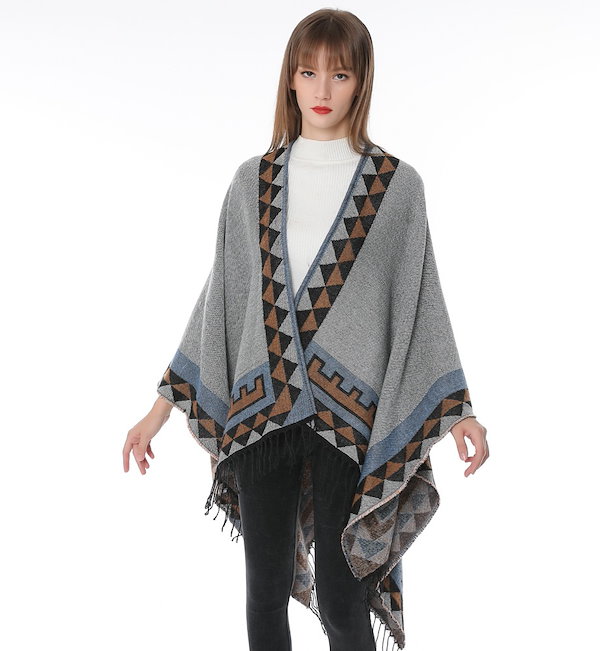 ote. ニットポンチョ ケープ 五泉ニット ポンチョケープ ウール レディース ハイネック