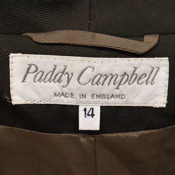 パディキャンベル 英国製 ウールジャケット 14 ブラウン Paddy Campbell レディース