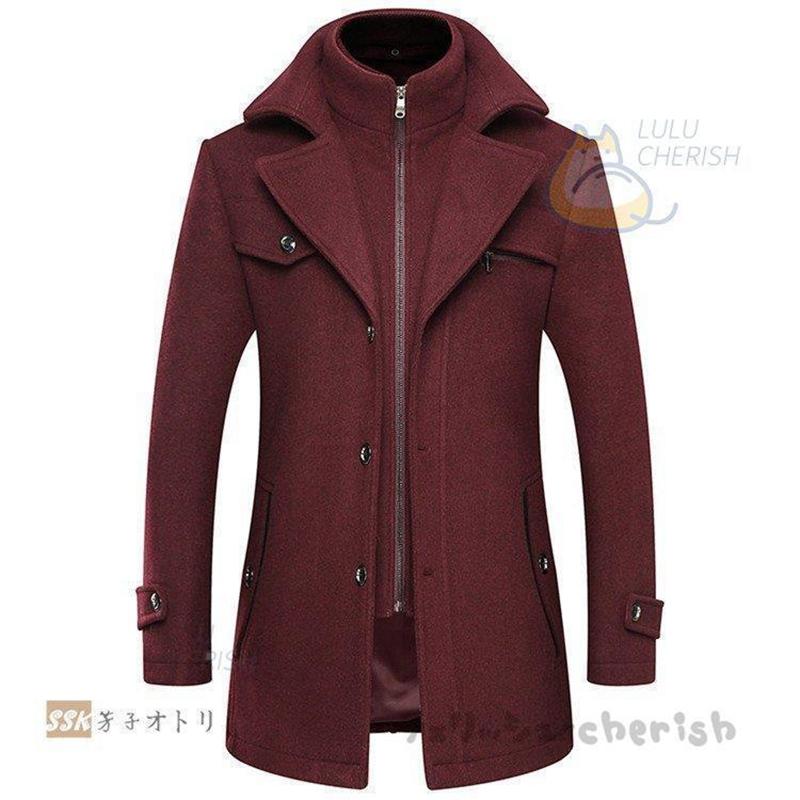 チェスターコート ウールコート メンズ アウター ビジネスコート ステンカラーコート メルトン 秋冬 冬服 mdprevattcaulkingandwaterproofing.com