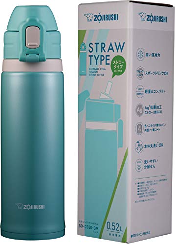 象印 (ZOJIRUSHI) 水筒 直飲み スポーツタイプ ステンレスクール ストローボトル 0.5 象印 (ZOJIRUSHI) 水筒 直飲み スポーツタイプ ステンレスクール ストローボトル 0.5