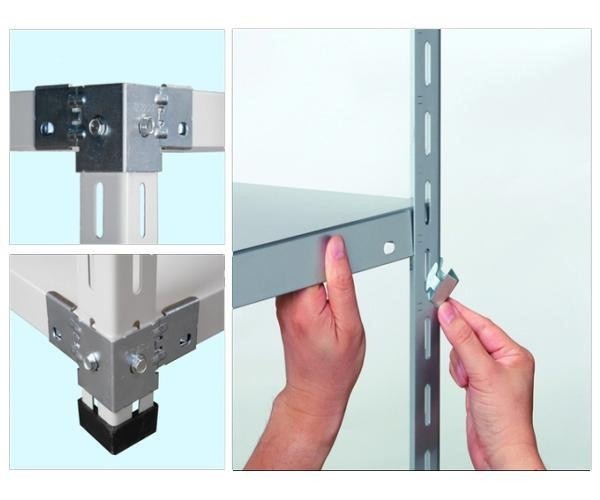 福富士 業務用 収納スチールラック ハイグレード式 70kg 横幅120 奥行60 高さ120cm 4段 RHG70-12126-4