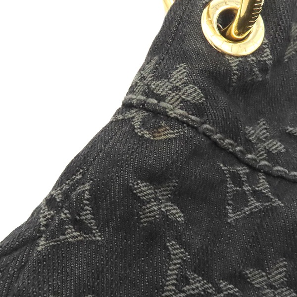 ルイヴィトン LOUIS VUITTON ショルダーバッグ デイリー PM モノグラムデニム ブラック ゴールド金具 黒 M40494 AR1171【中古】 ルイヴィトン LOUIS VUITTON ショルダーバッグ デイリー PM モノグラムデニム ブラック ゴールド金具 黒 M40494 AR1171【中古】