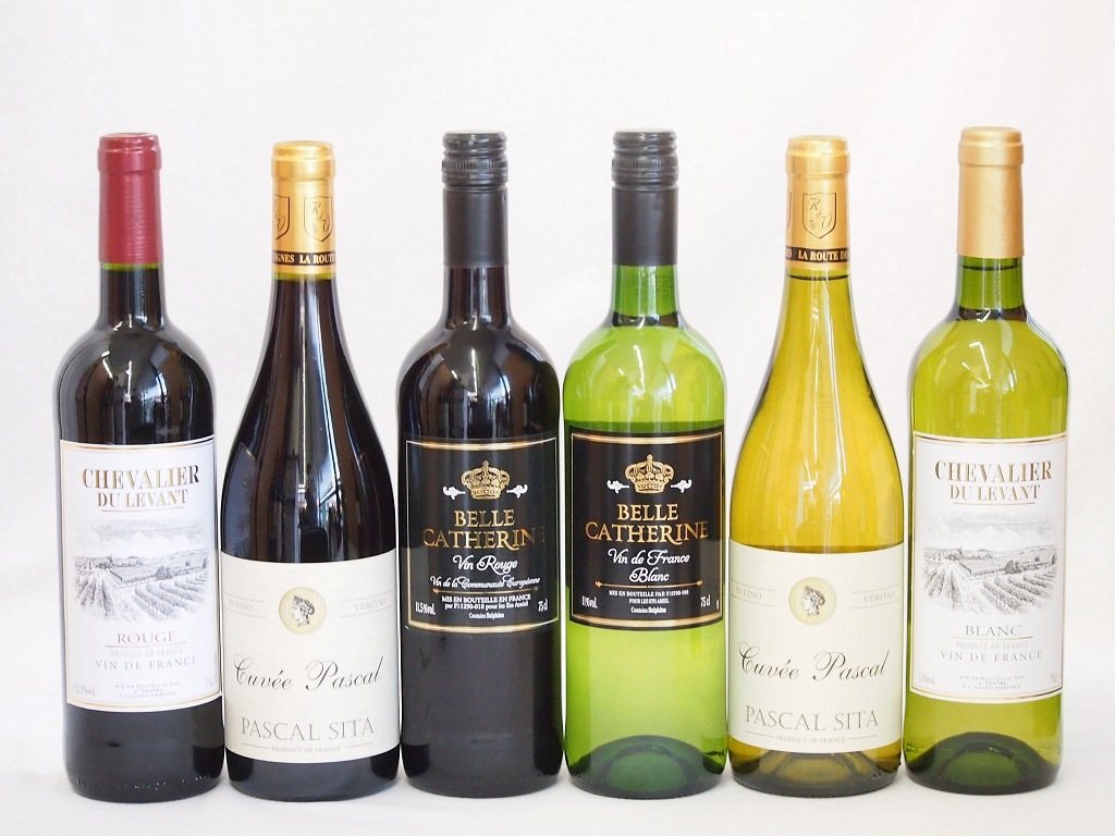 今年人気のブランド品や フランス赤白ワイン6本セット(シュバリエデュ