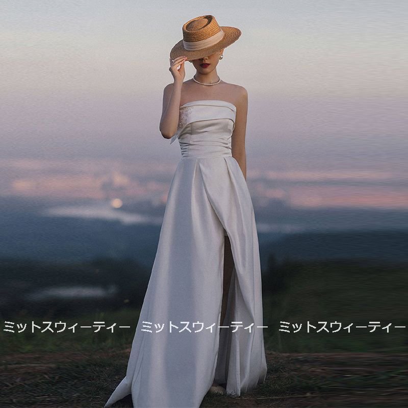 ウェディングドレス ... : レディース服 ロングドレス 花嫁 定番安い