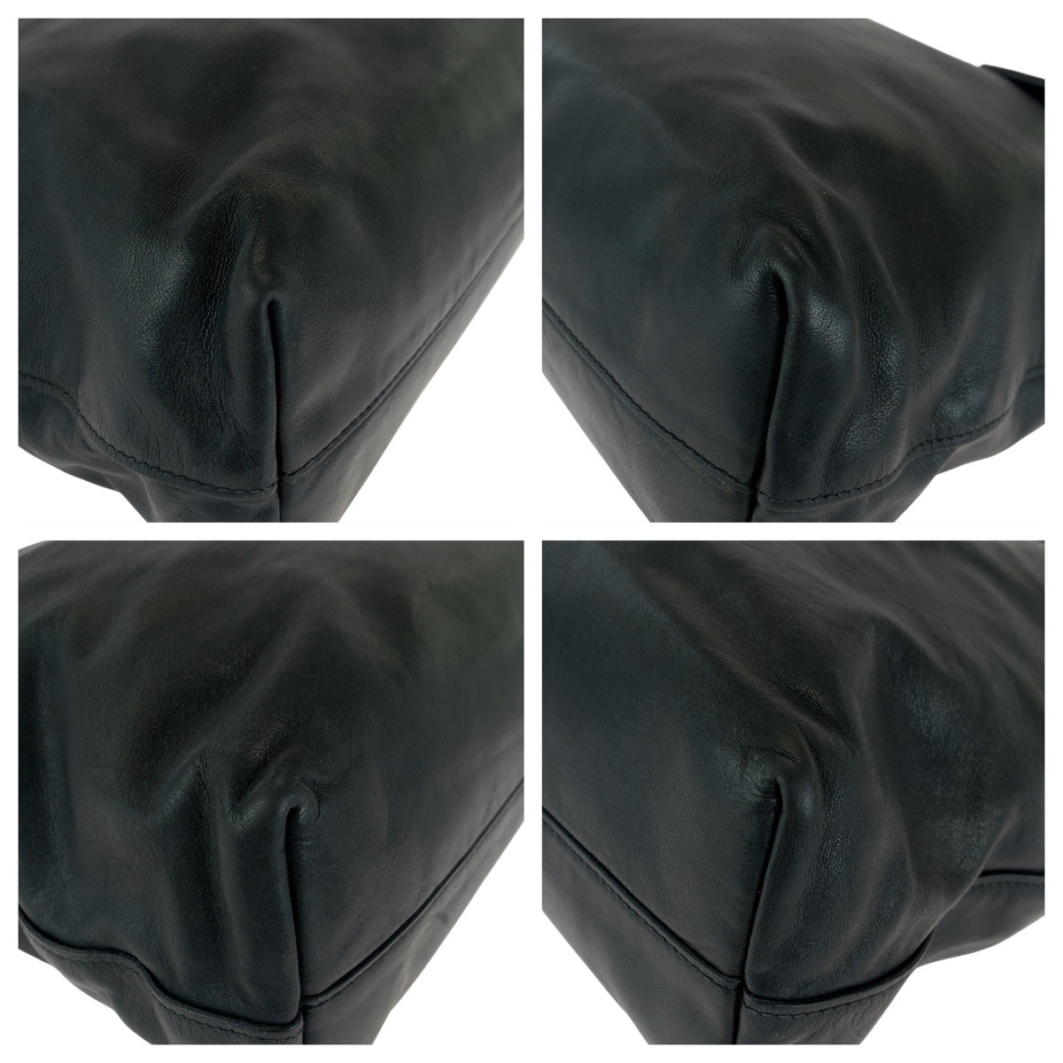 美品 ブラック 黒 ゴールド金具 レザー トートバッグ ショルダーバッグ 2way レディース 501350